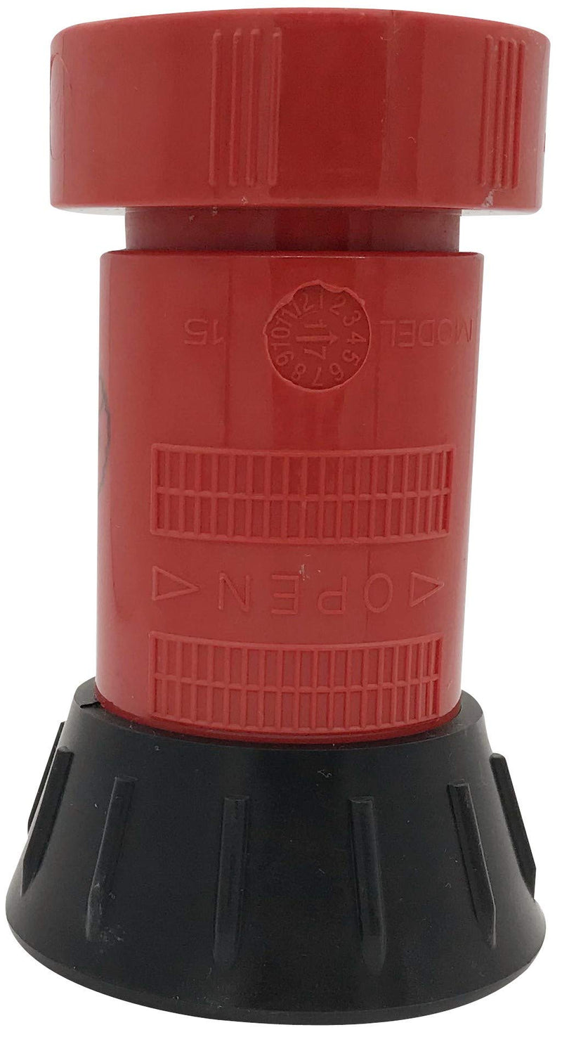 [Australia - AusPower] - Happy Tree 1-1/2" NST/NH Fire Hose Nozzle Spray Polycarbonate Jet Fog Industrial Fireman 1.5" Nozzle 75 gpm Fire Equipment FHSN02 1.5"NH/NST 