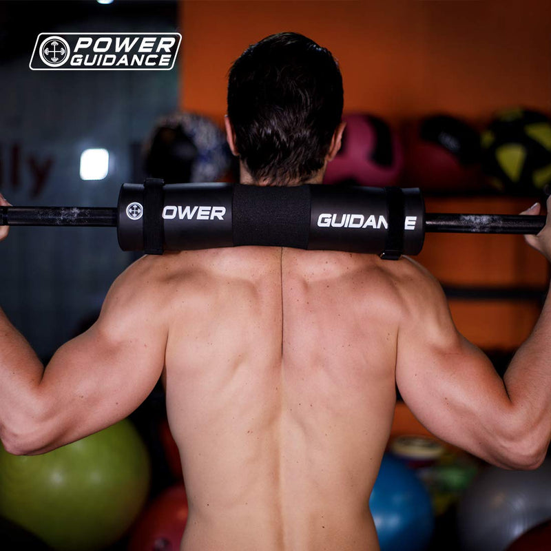[Australia - AusPower] - POWER GUIDANCE Barbell Squat Pad - Neck & Shoulder Protective Pad - Great for Squats, Lunges, Hip Thrusts, Weight Lifting & More - Fit Standard and Olympic Bars Perfectly 