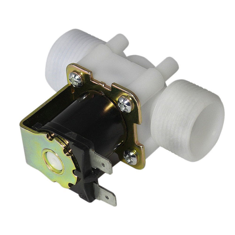 [Australia - AusPower] - Fankerba 3/4" Water Inlet Electric Solenoid Valve DC 12V Normally Closed N/C 0.02 to 0.8mpa - Plastic Two parallel Screw Thread 