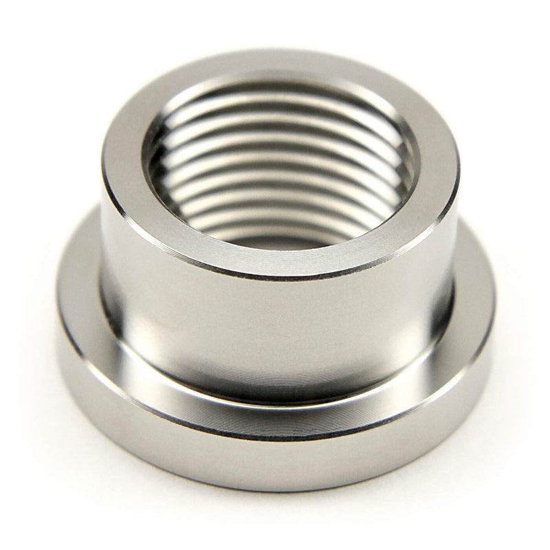 [Australia - AusPower] - 1/2" NPT Stainless Steel 304 Female Threaded Stepped Weld Bung Mounting Fitting (OD 1.0") with Top Head (OD 1.2") 