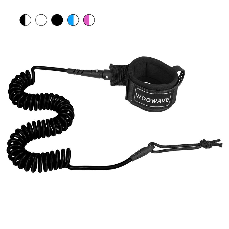 [Australia - AusPower] - WOOWAVE SUP Leash 11 Foot Coiled Stand Up Paddle Board Surfboard Leash Stay on Board Ankle Strap with Waterproof Wallet/Phone Case 