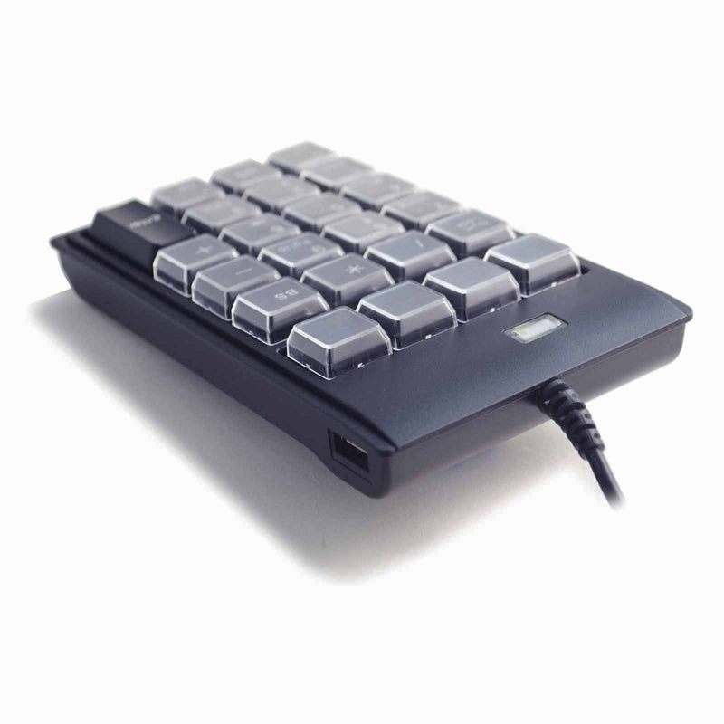 [Australia - AusPower] - ELSRA USB Wired Programming Numeric Keypad ControlPad Black PK-2068(23 Key, 2-Level programmable, 2 USB Hub) for Windows 