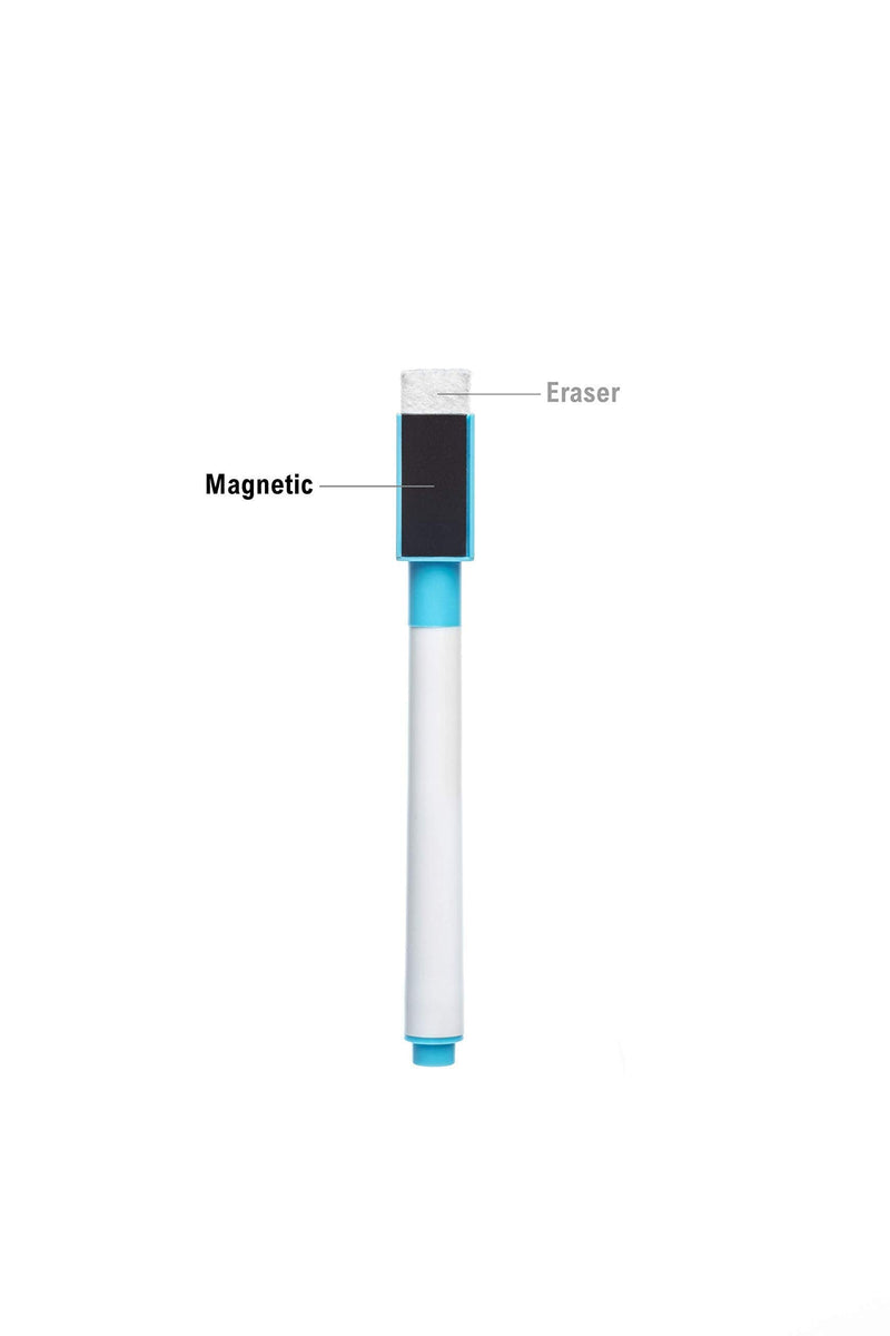 [Australia - AusPower] - Best_Price_HQ Board Magnetic Dry Erase Whiteboard X Black Office Marker Eraser Pen Calendar Refrigerator Planner 