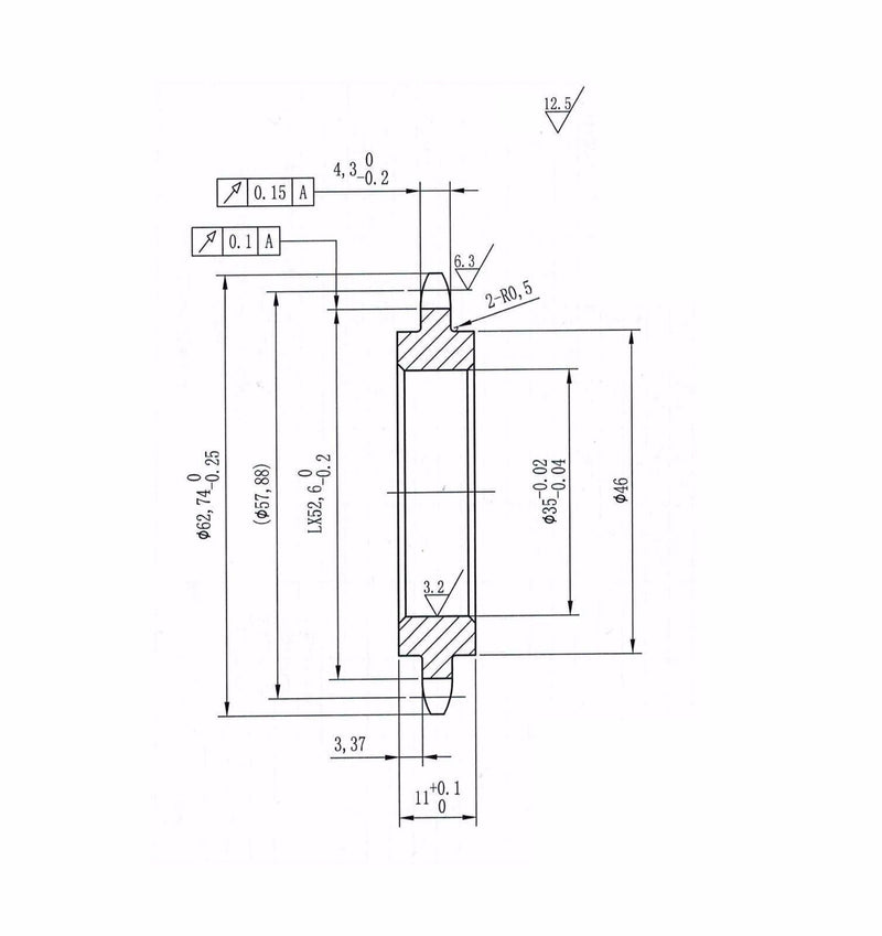 [Australia - AusPower] - Jeremywell #35 Roller Chain Idler Sprocket 5/8" Bore 19 Tooth 
