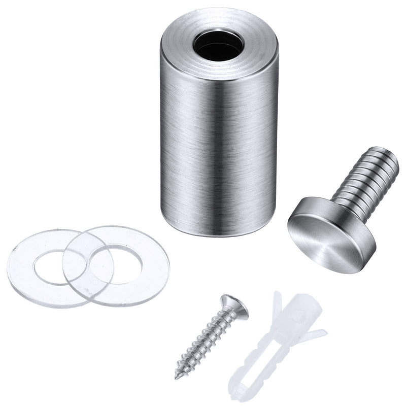 [Australia - AusPower] - Sign Standoff Screws Advertising Screws Stainless Steel Wall Standoff Mounts Glass Acrylic Nail, 8 Pieces (1 x 2 Inch) 1 x 2 Inch 