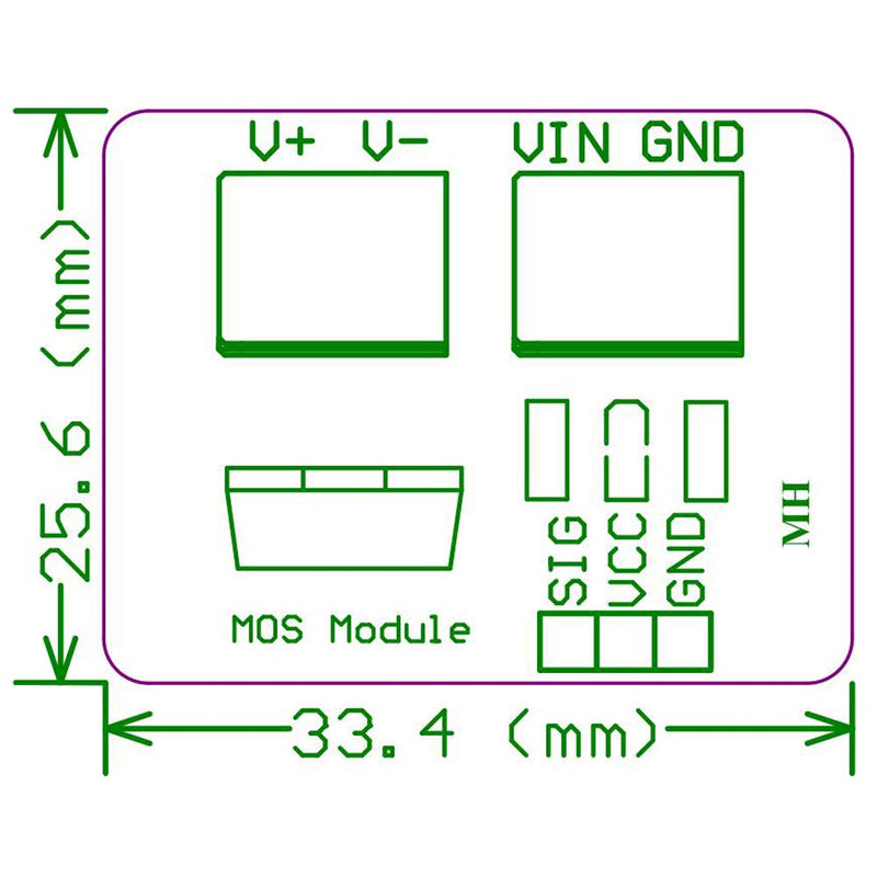 [Australia - AusPower] - Onyehn 0-24V Top Mosfet Button IRF520 MOS Driver Module For Arduino MCU ARM Raspberry pi 6 Pack 