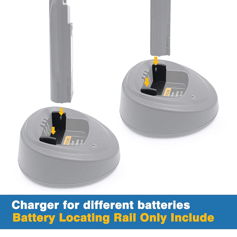 [Australia - AusPower] - Wpln4137 Wpln4137BR Charger Base Accessories Battery Locating Rail Compatible for Motorola Radio CP200 CP200D CP200XLS CP040 CP180 PR400 DP1400 EP450 EP450S -4pc 