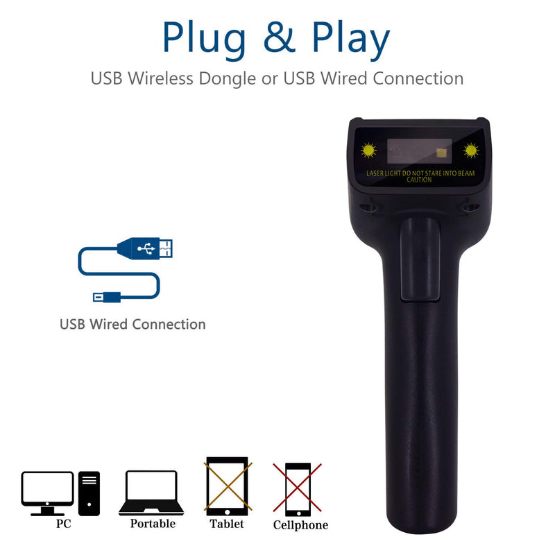[Australia - AusPower] - 2D Wired Barcode Scanner,Symcode QR PDF417 Bar Code Reader Scanner Long Transfer Distance Computer Cell Phone Screen Scan 2D Wired Scanner 