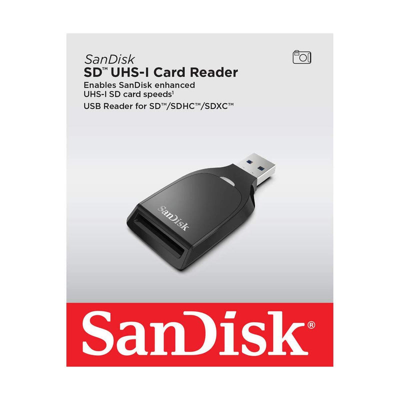 [Australia - AusPower] - SanDisk UHS-I SD Card Reader, Max 170MB/s Read and 90MB/s Write Speed 