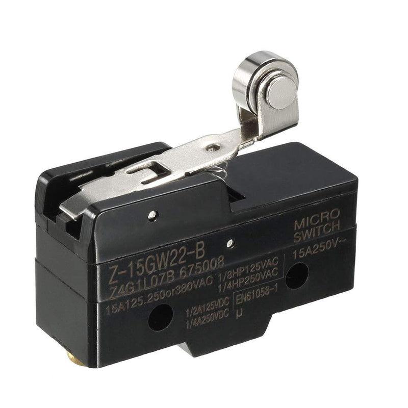 [Australia - AusPower] - uxcell 2PCS Z-15GW22-B 1NO + 1NC Hinge Roller Lever Micro Action Switches 
