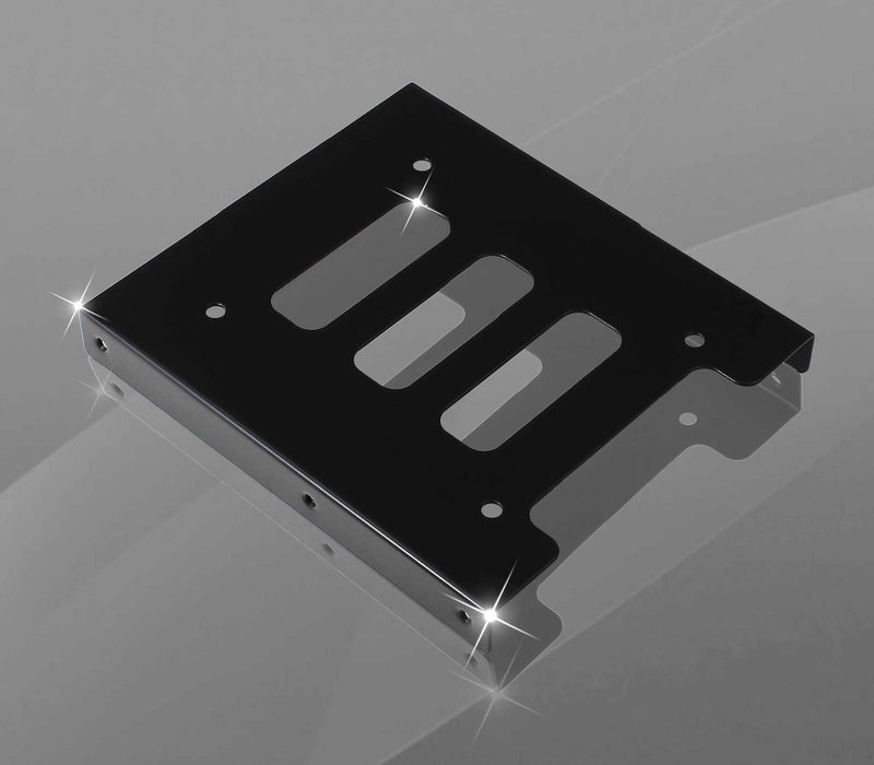[Australia - AusPower] - PHITUODA 8Pcs 2.5" to 3.5" SSD HDD Hard Disk Drive Bays Holder Metal Mounting Bracket Adapter with Screws for PC Pack of 8 