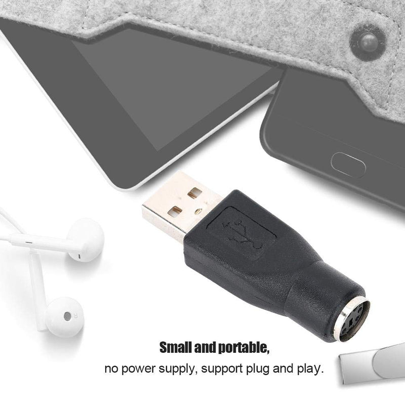 [Australia - AusPower] - 5pcs PS/2 Keyboard/Mouse to USB Converter Adapters USB Male to for PS/2 Female Adapter Converter No Driver for Keyboard Mouse with PS/2 Interface 