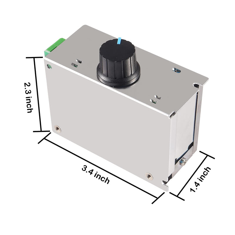 [Australia - AusPower] - AITRIP 1PCS 7-70V PWM DC Motor Speed Controller Switch 30A 12V 24V 36V 48V with 30 Amp Fuse (2 PACK) 2 PACK 