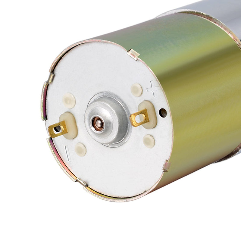 [Australia - AusPower] - uxcell 24V DC 400 RPM Gear Motor High Torque Electric Reduction Gearbox Eccentric Output Shaft 