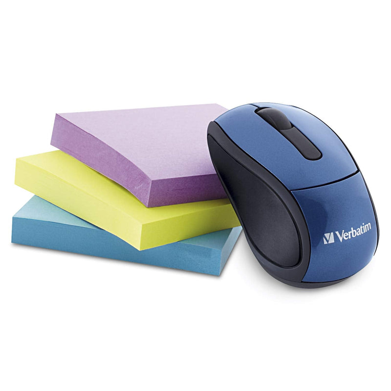 [Australia - AusPower] - Verbatim 2.4G Wireless Mini Travel Optical Mouse with Nano Receiver for Mac and PC - Blue 