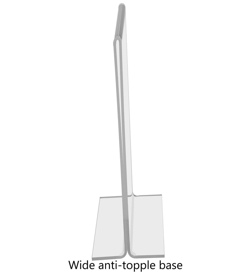 [Australia - AusPower] - deflecto 69201 Classic Image Stand Up Double Sided Sign Holder Plastic 8 1/2 wide x11 high Insert Clear 8 1/2" x 11" Lot of 1 