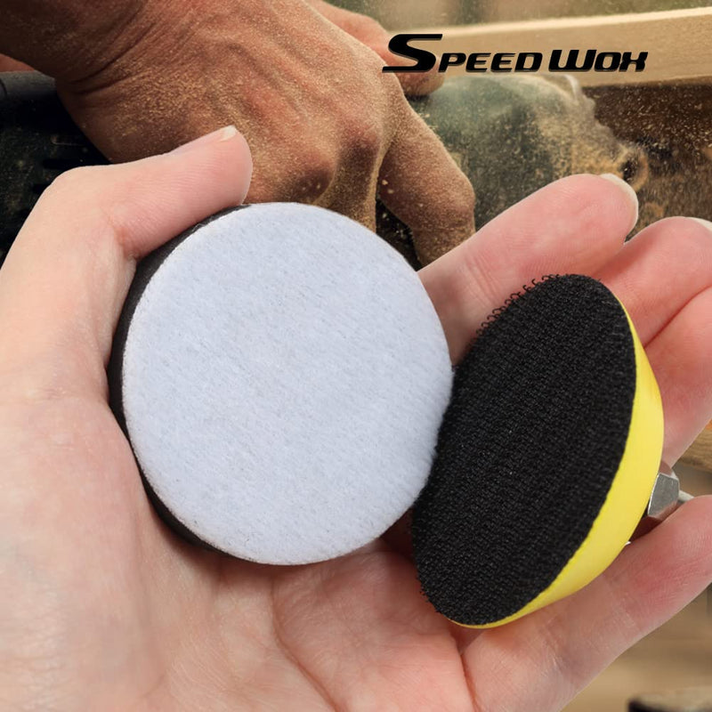 [Australia - AusPower] - SPEEDWOX 2 Inch Hook and Loop Soft Sponge Cushion Buffer Pad 5 Pack Soft Foam Buffering Pad Sanding Sponge Hook and Loop Sponge Polishing Pad for Sanding Pad 2" 
