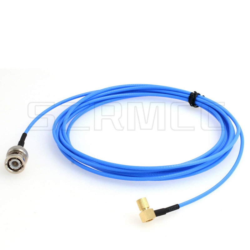 [Australia - AusPower] - SZRMCC Right Angle Microdot 10-32UNF Male M5 to BNC Male Test Cable for Vibration Acceleration Sensor (1m/3.2ft) Right Angle M5-BNC 1m 