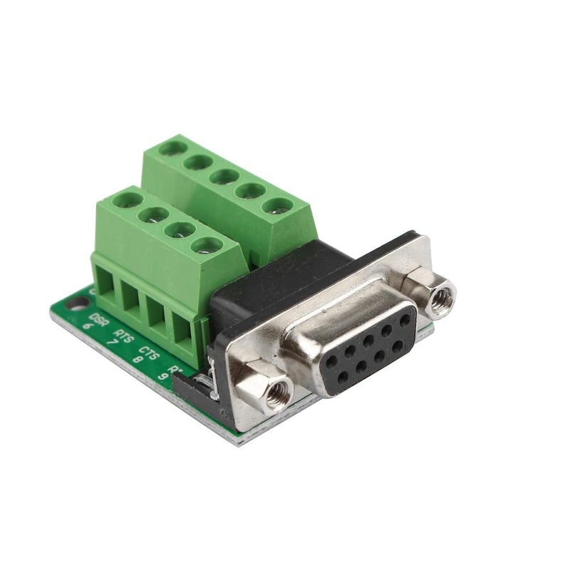 [Australia - AusPower] - Futheda 2PCS D-SUB DB9 RS232 Interface Breakout Board Connector 9 Pin 2 Row Female RS-232 Serial Port Solderless Terminal Block Adapter with Positioning Nuts 