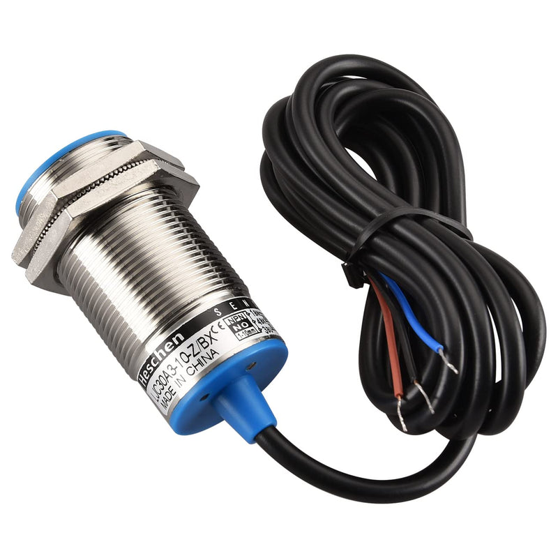 [Australia - AusPower] - Heschen M30 Capacitive Proximity Sensor Switch Shield Type LJC30A3-10-Z/BX Detection 1-10mm 10-30VDC 200mA NPN Normally Open(NO) 3 Wires 
