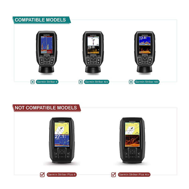 [Australia - AusPower] - TUSITA Sun Cover Compatible with Garmin Striker 4 4cv 4dv (NOT for Striker Plus, Vivid 4 4cv) - Silicone Protective Case - Fishfinder GPS Accessories 