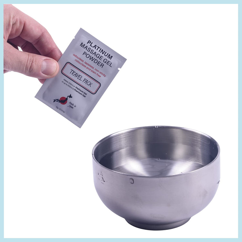 [Australia - AusPower] - 5 x Premium Nuru Massage Gel Powder | 5g Travel Sachet Makes 500ml/ 16.9 fl oz | Made in Japan Paraben & Glycerine Free Pack of 5 