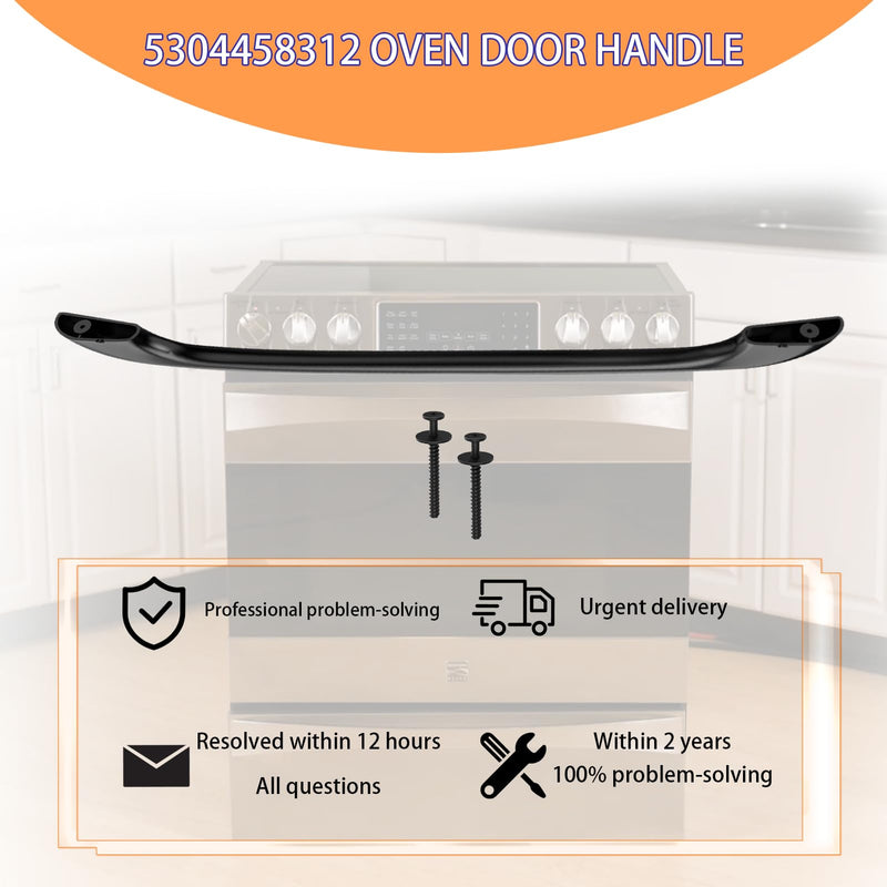 [Australia - AusPower] - 2024 Upgraded 5304458312 Oven Door Handle for Kenmore Frigidaire Electrolux Range Oven Stove Handle Replacement 316443600 AP3965016 1198679 Include 2 PC 316433300 Handle Screws 2-Year Warranty 