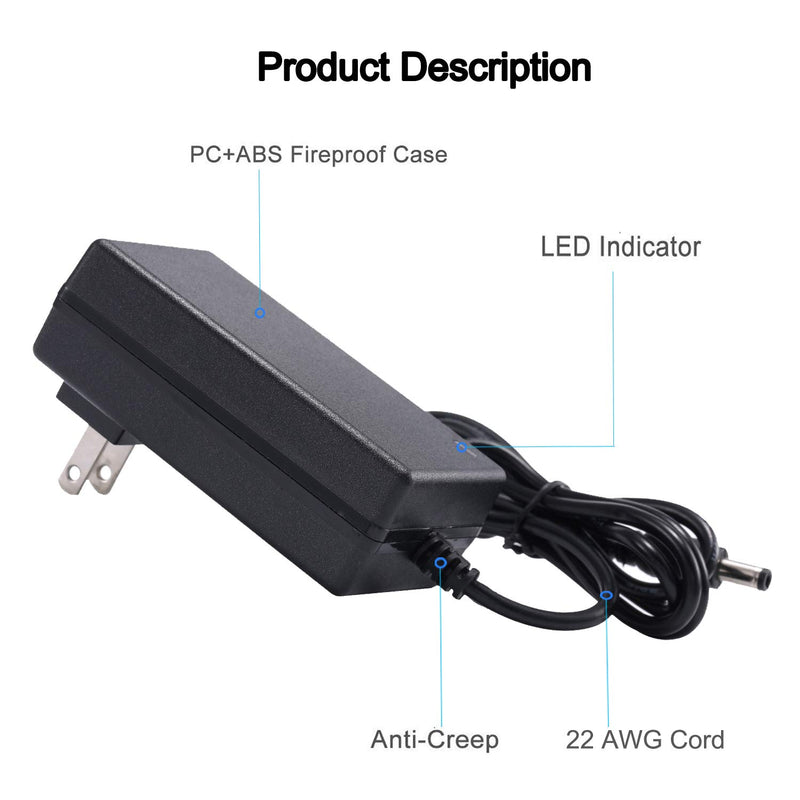 [Australia - AusPower] - 48V Power Adapter Supply for Polycom VVX 411 Power Supply, Polycom IP Phones VVX 300, 301, 310, 311, 400, 401, 410, 500, 501, 511, 600, 601, 611,Avaya Phones 1110, 1120e, 1140e, 1210, 1220, 1230 