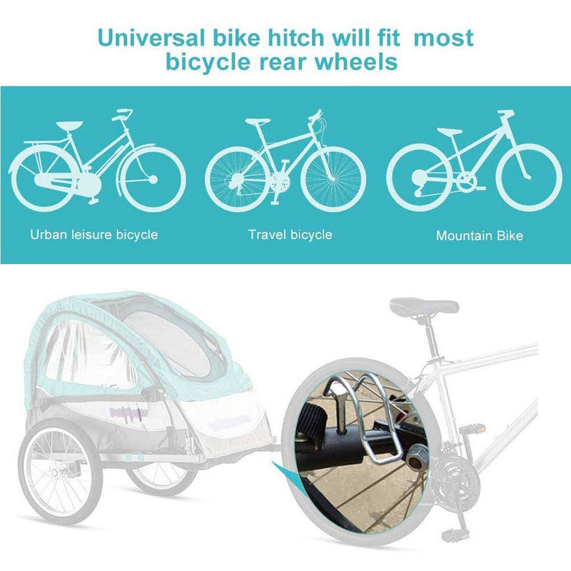 [Australia - AusPower] - Farbetter Upgraded Bike Trailer Coupler Connector Hitch Baby Pet Hitch Linker Connector, Hitch Adapter Attachment, Bicycle Rear Rack Accessories 