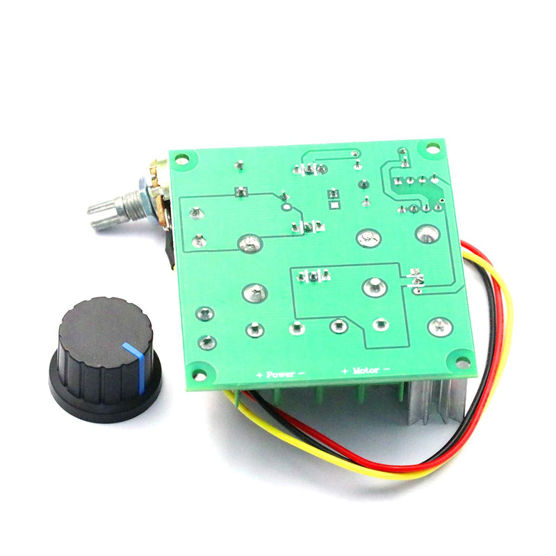 [Australia - AusPower] - DaFuRui 2Pack Upgraded 6V-90V 15A DC Motor Pump Speed Controller，16KHZ PWM Speed Controller Regulator Module Board with Speed Control Knob (6V-90V 15A DC Motor) 