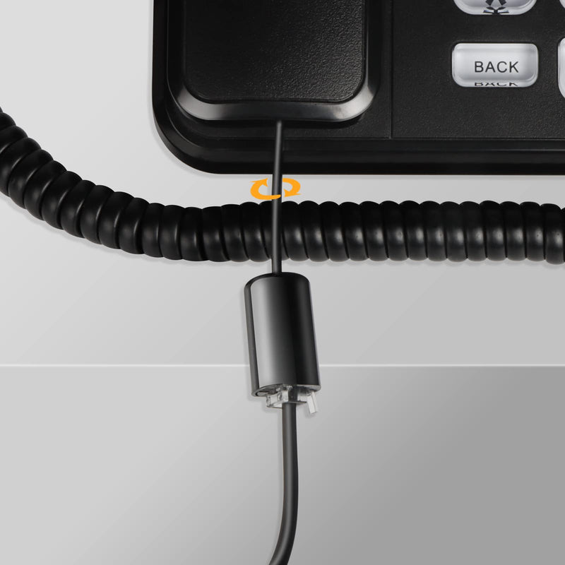 [Australia - AusPower] - Telephone Cord Detangler, Anti-Tangle Accessories for Phone Handset Cable, 360° Rotation(2 Pack) 2pcs 