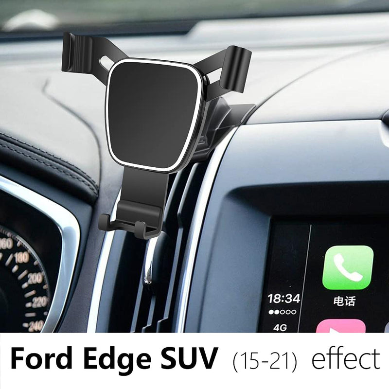 [Australia - AusPower] - LUNQIN Car Phone Holder for 2015-2021 Ford Edge SUV Auto Accessories Navigation Bracket Interior Decoration Mobile Cell Phone Mount 