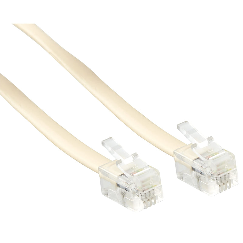 [Australia - AusPower] - Newhouse Hardware 7 ft Uncoiled/1.33 ft Coiled Telephone Handset Cord, with RJ9 (4P4C) Connectors, Used to Connect The Telephone and Handset, 5-Pack, Ivory 