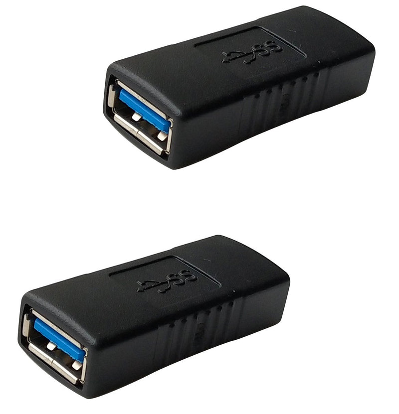 [Australia - AusPower] - USB 3.0 Female to Female Extension Connector Adapter (2 Pack) 