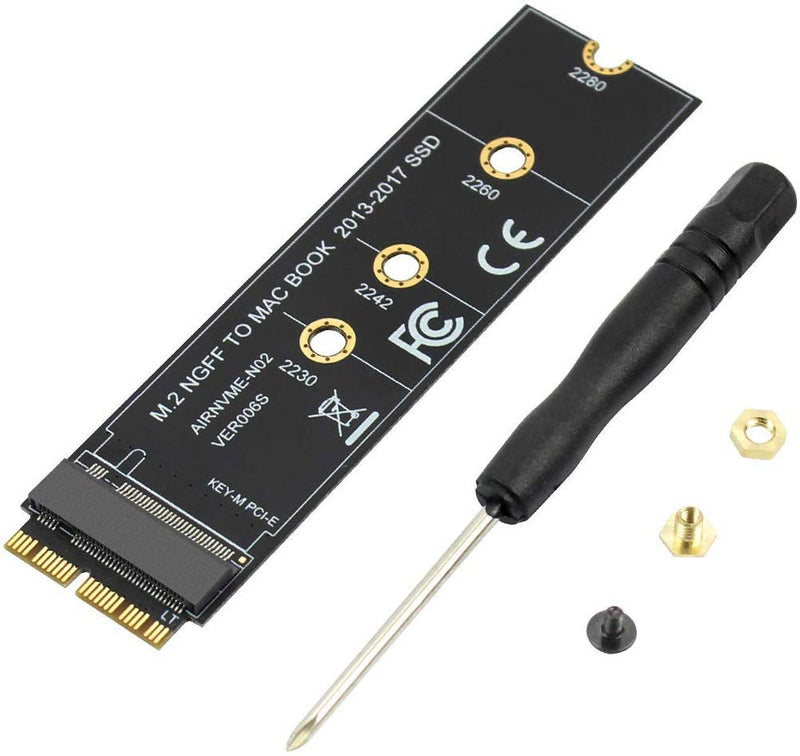 [Australia - AusPower] - M.2 NVME SSD Convert Adapter Card for Upgrade MacBook Air ( 2013-2017 ) 