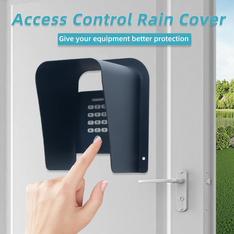 [Australia - AusPower] - Doorbell Rain Cover Large Metal Access Control Cover Protector Camera Video Doorbell Cold Rolled Steel Shell Outdoor Keypad Shield 