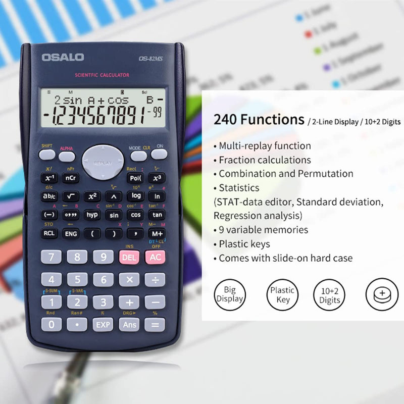 [Australia - AusPower] - SKYXINGMAI Scientific Calculator with Graphic Functions,Multiple Modes with Intuitive Interface, profect Suitable for stduents (Calculator-1PC) Calculator-1PC 