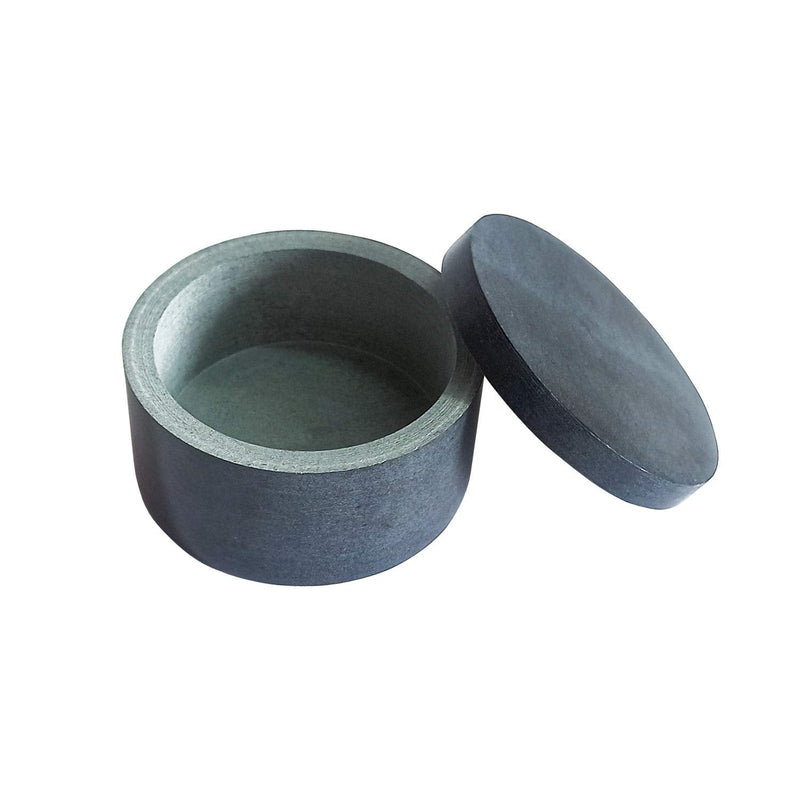 [Australia - AusPower] - Kaizen Casa Unique Salt and Pepper Box Elegant Natural Stone Salt Box with Lid for Salt, Spice and Herbs Storage ( 3.5" x 2") 