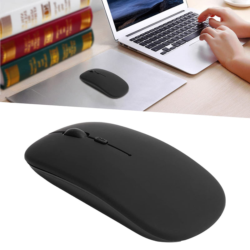 [Australia - AusPower] - Black Wireless Bluetooth Mouse, Wireless Bluetooth 5.0 Silent Office Mouse for Os X/Mi/Samsung Laptop Tablets for Gaming, Library, Meeting Room, Classroom, Bedroom 