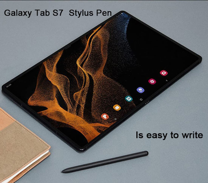 [Australia - AusPower] - Galaxy Tab S7 S Pen (with Bluetooth) Replacement for Samsung Galaxy Tab S7, Tab S7+ Plus, Galaxy Tab S7 FE Pen Touch Stylus Pen + Tips/Nibs (Black) Black 