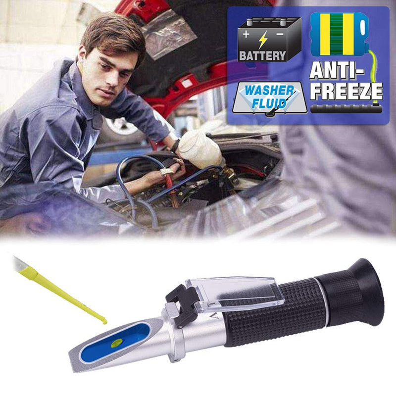 [Australia - AusPower] - 4-in-1 DEF Antifreeze Coolant Refractometer for Automobile Antifreeze System, Diesel Exhaust Fluid, Battery Acid and Windshield Washer Fluid 