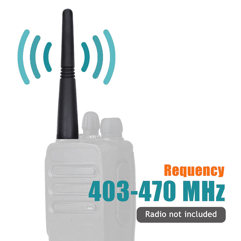 [Australia - AusPower] - 403-470MHz UHF Stubby Antenna PMAE4003 PMAE4003A Compatible for Motorola HT750 HT1250 HT1550 PR400 CP200 CP200D EX500 EX600 CP040 P1225 3.5 inch(5 Pack) 