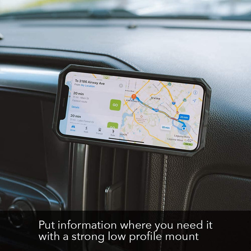 [Australia - AusPower] - Rokform - Low Pro Magnetic Phone Mount, 1-Inch Phone Magnet for Car, 3M VHB Adhesive Holder Mounts to almost any Flat Surface, Compatible with all Rokform Cases (Black) 