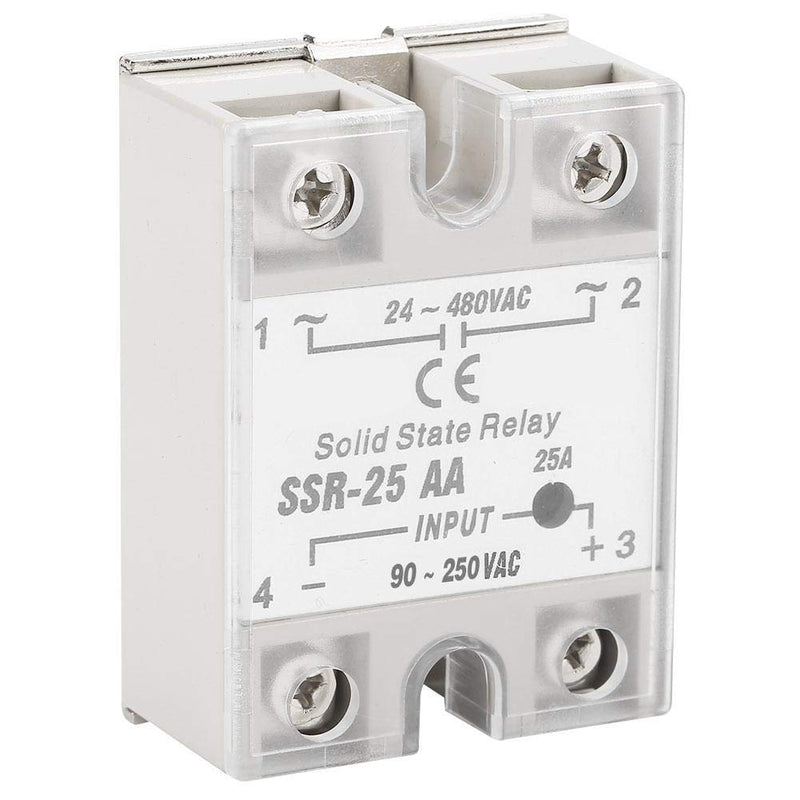 [Australia - AusPower] - Solid State Relay, Solid State Relay SSR-25 AA 25A Solid State Relay Module SSR AC-AC input 90-250 V AC output 24-480V AC 