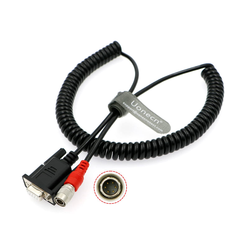 [Australia - AusPower] - Uonecn Data Collector Cable DB9 Female to Hirose 6 Pin Male Surveying TDS Carlson Spectra for Nikon 