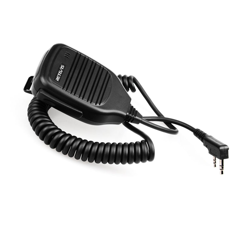 [Australia - AusPower] - Retevis Walkie Talkies Speaker Mic 2 Pin Shoulder Speaker for Baofeng BF-F8HP UV-5R UV-82 Kenwood TK-3000 Retevis RT22 RT21 RT19 H-777 H-777S RT15 RT22S RT68 RB18 RT27 RB26 Two Way Radios (2 Pack) 