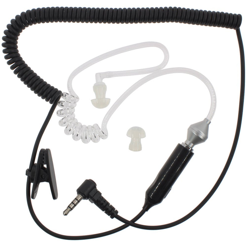 [Australia - AusPower] - KENMAX® Flexible Listing Only Air Covert Acoustic Tube Earpiece FBI Curve Line Headset for Yaesu Vertex VX-1R 