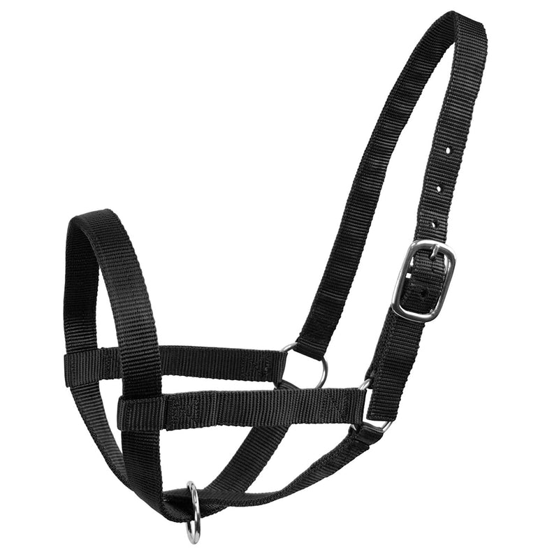 [Australia - AusPower] - Derby Originals Adjustable Nylon Livestock Cattle Halters Available Small (250-500lbs) Black 
