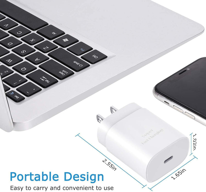 [Australia - AusPower] - 20W USB-C Power Adapter, Type C Fast Charger Blocks Wall Plug for iPhone 13/13 Pro/13 Pro Max/13 Mini, iPhone 12/12 Pro/12 Pro Max, iPhone 11/11 Pro Max/XR/XS/X, iPad Pro (2-Pack) 2 Pack 