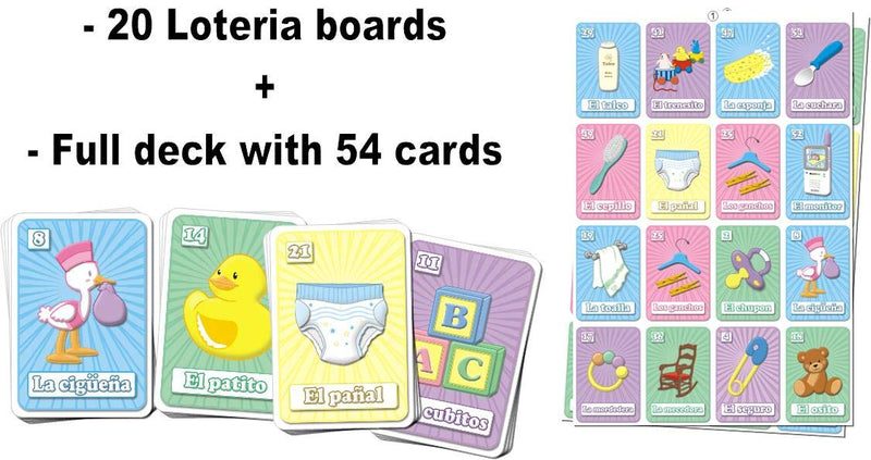 [Australia - AusPower] - MoreFiesta Baby Shower Loteria Bingo in Spanish, for 20 Players 